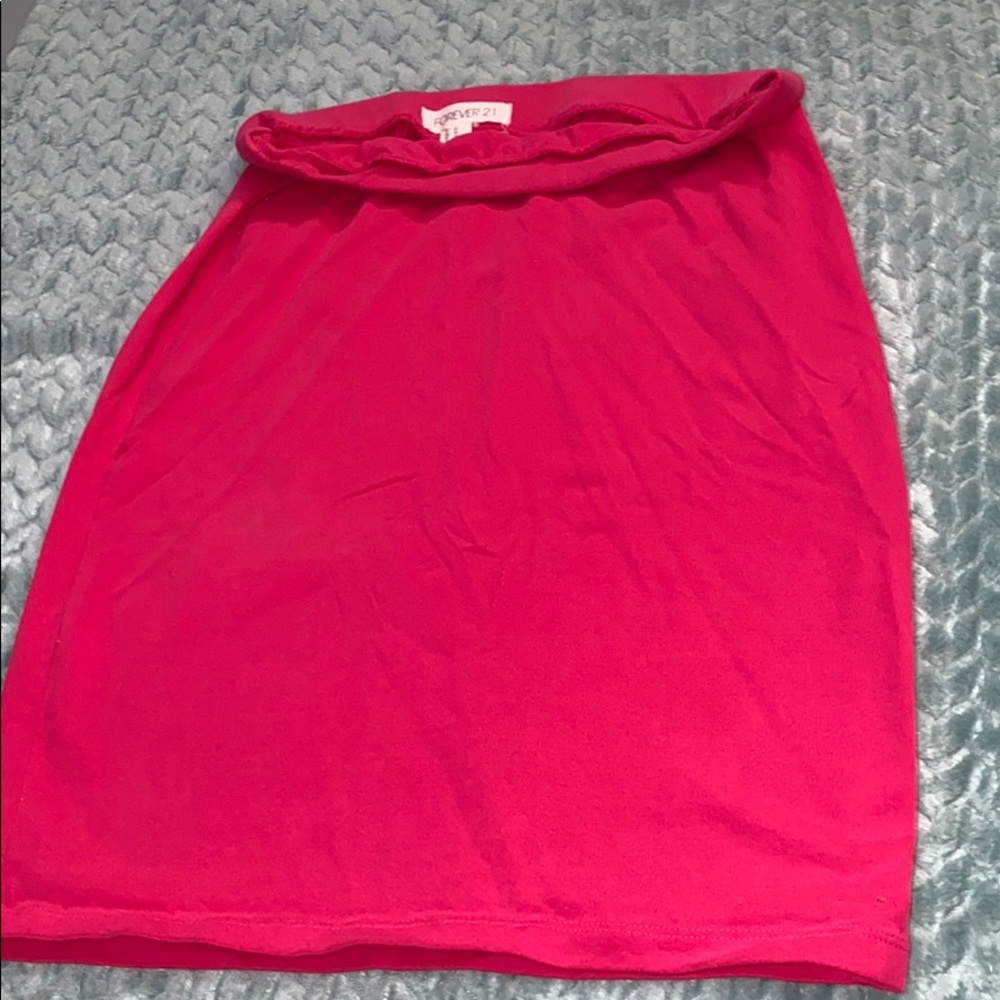 Forever 21 bright pink pencil skirt